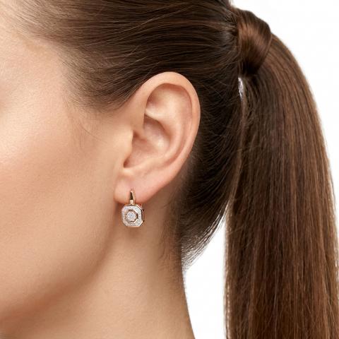 Серьги из золота c бриллиантами