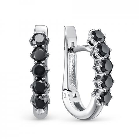 Серьги из золота c бриллиантами