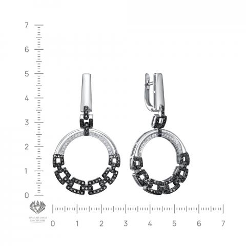 Серьги из золота c бриллиантами
