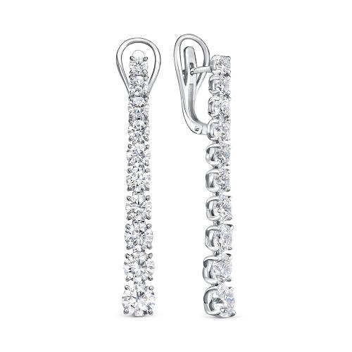 4699-02 Серьги из Золот�а с вставкой - Бриллиант