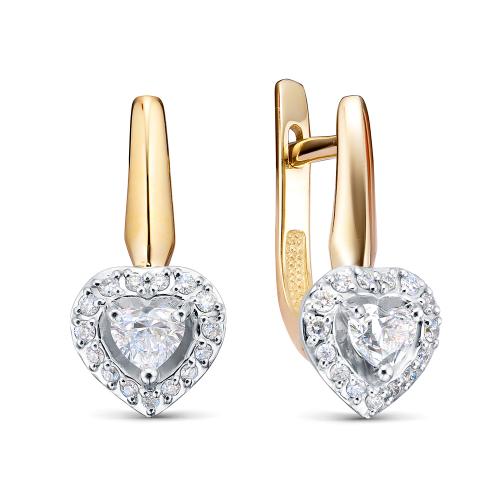 5322-02 Серьги из Золот�а с вставкой - Бриллиант