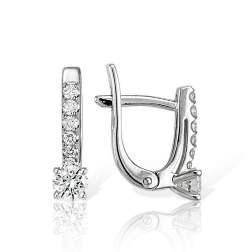 1146-02 Серьги из Золот�а с вставкой - Бриллиант