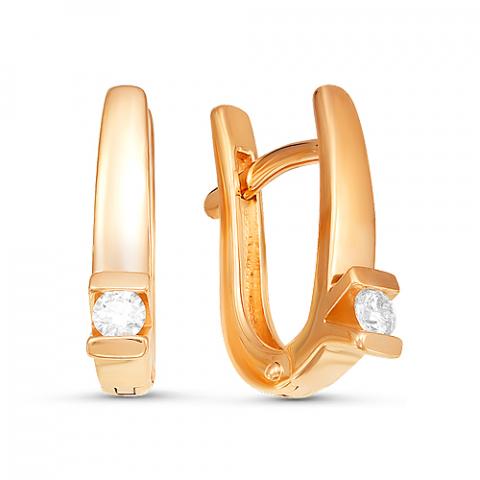 Серьги из золота c бриллиантами