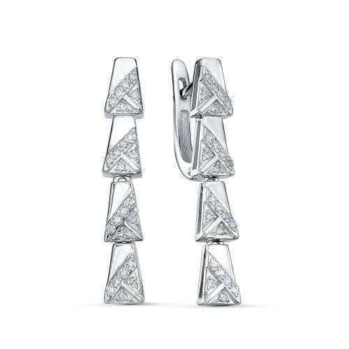 5908-02 Серьги из Золот�а с вставкой - Бриллиант
