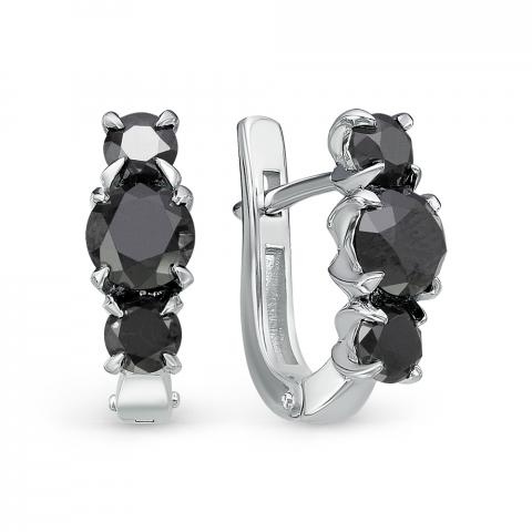 Серьги из золота c бриллиантами