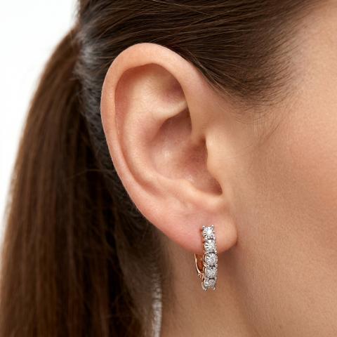 Серьги из золота c бриллиантами