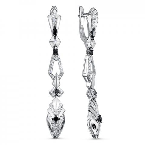 Серьги из золота c бриллиантами