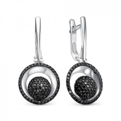 Серьги из золота c бриллиантами