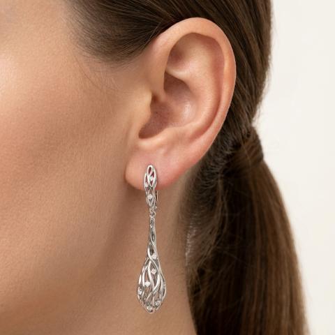 Серьги из золота c бриллиантами