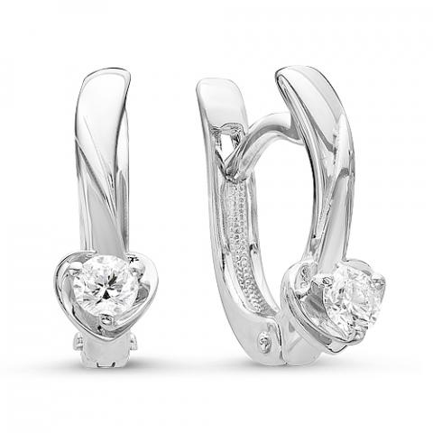 Серьги из золота c бриллиантами