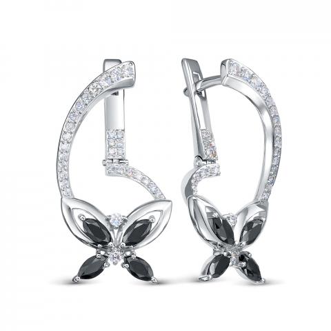 Серьги из золота c бриллиантами