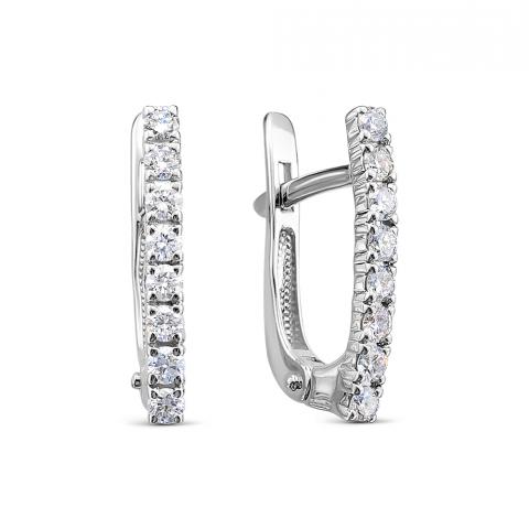 Серьги из золота c бриллиантами