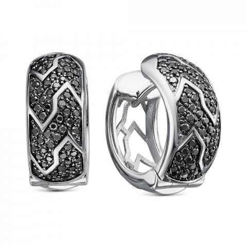 Серьги из золота c бриллиантами