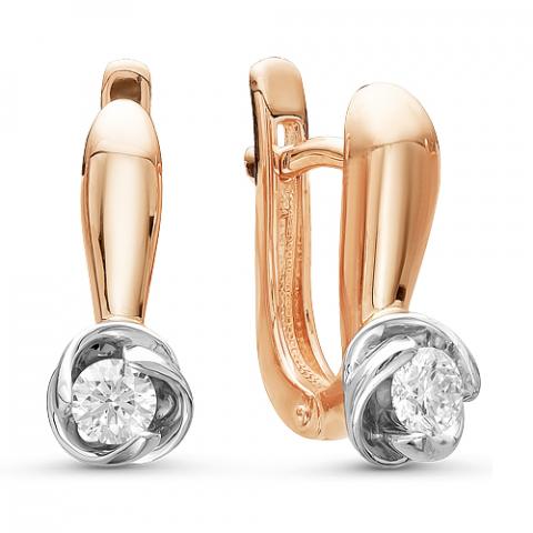Серьги из золота c бриллиантами