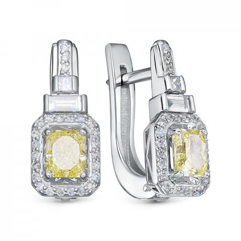Серьги из золота c бриллиантами