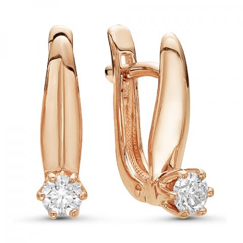 Серьги из золота c бриллиантами