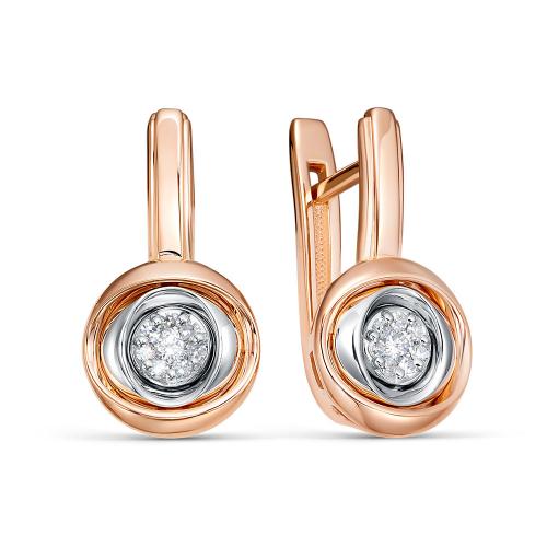 5688-02 Серьги из Золот�а с вставкой - Бриллиант