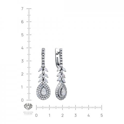 Серьги из золота c бриллиантами