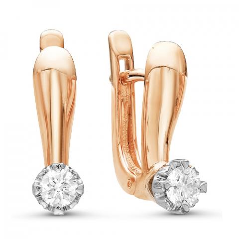 Серьги из золота c бриллиантами