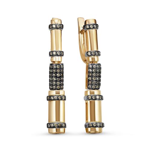 3789-02 Серьги из Золот�а с вставкой - Бриллиант