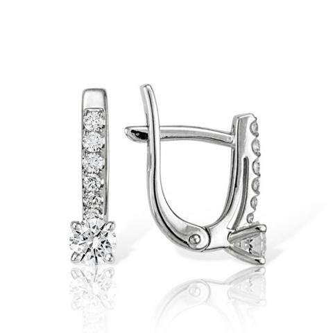 Серьги из золота c бриллиантами