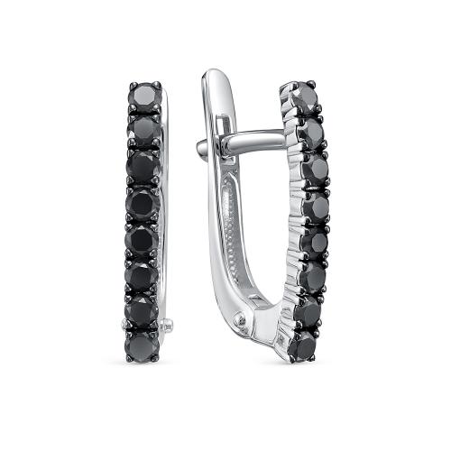 3070/7-02 Серьги из Золот�а с вставкой - Бриллиант